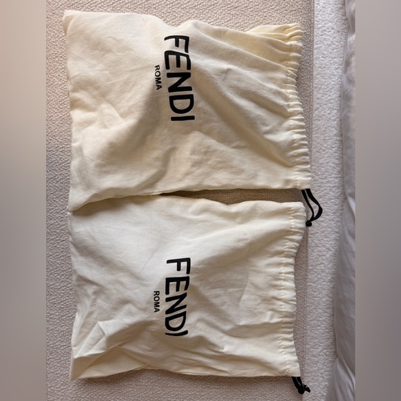 Brown FF fabric Slides - Picture 7 of 11